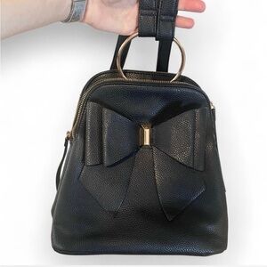 Crossi Bow Backpack With Gold Detail